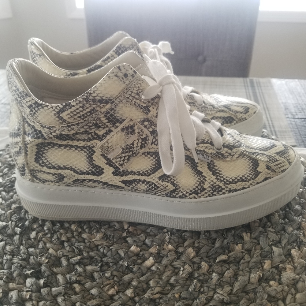 Rucoline Snake Print High-Top Sneakers